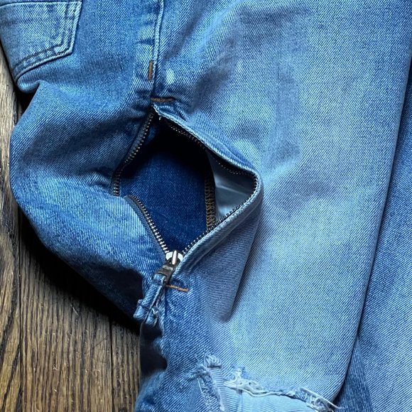 Hudson Zach side up skinny jean Distressed mens size 33x32 - Picture 14 of 14